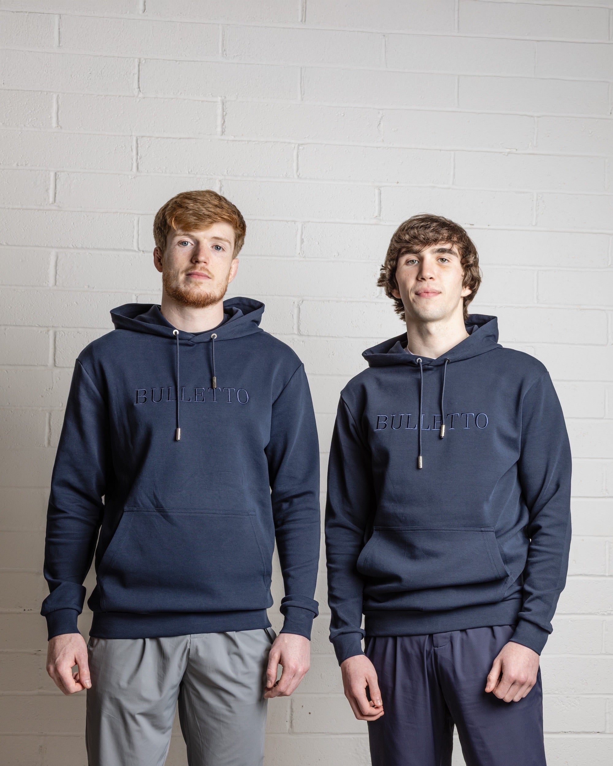 Bulletto Embroidered Hoodie - Navy
