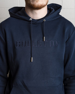 Bulletto Embroidered Hoodie - Navy