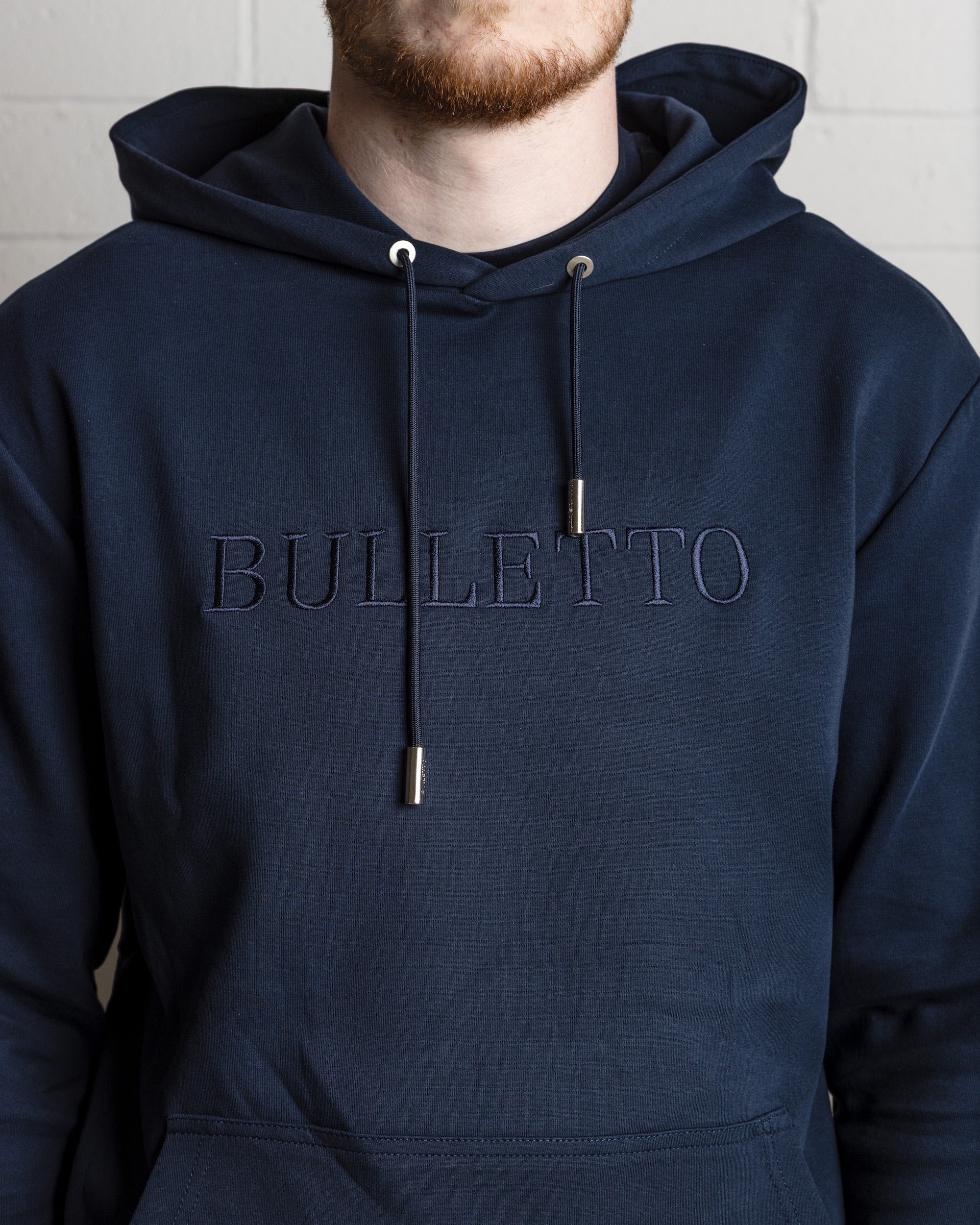 Bulletto Embroidered Hoodie - Navy
