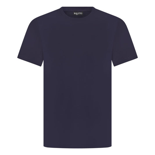 Mercerised Cotton T - Navy