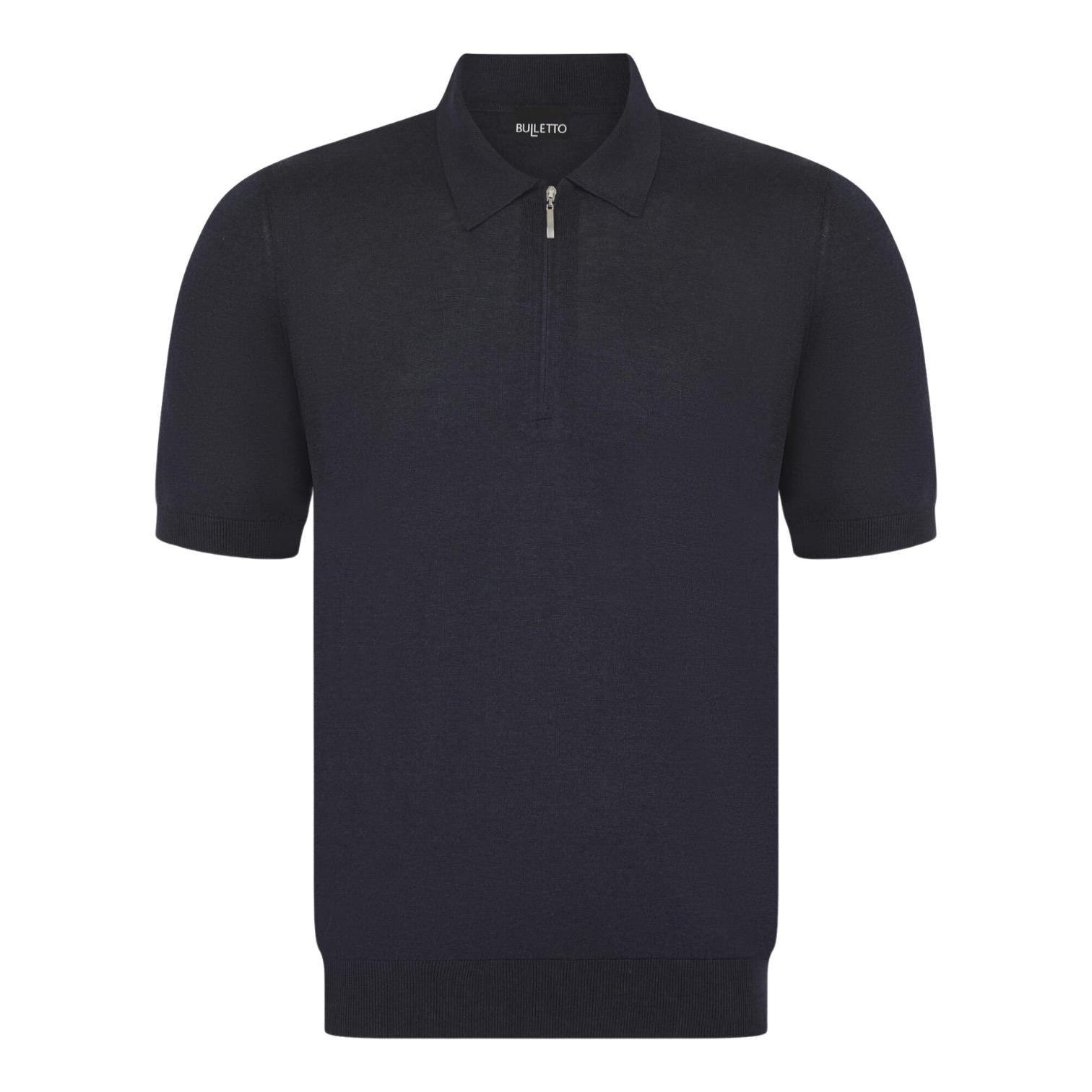 Bulletto SS Zipped Knitted Polo