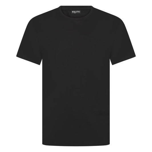 Mercerised Cotton T - Black