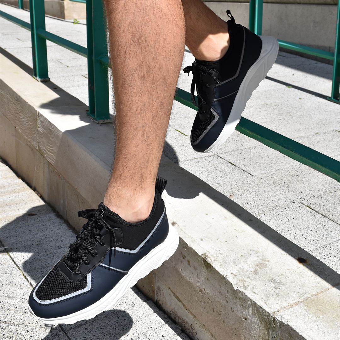 Bulletto Hybrid Runner  Navy, Black & White