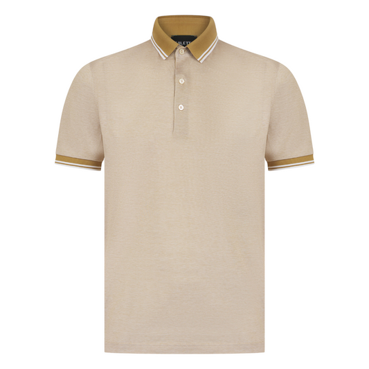 Pique Polo Shirt - Sand