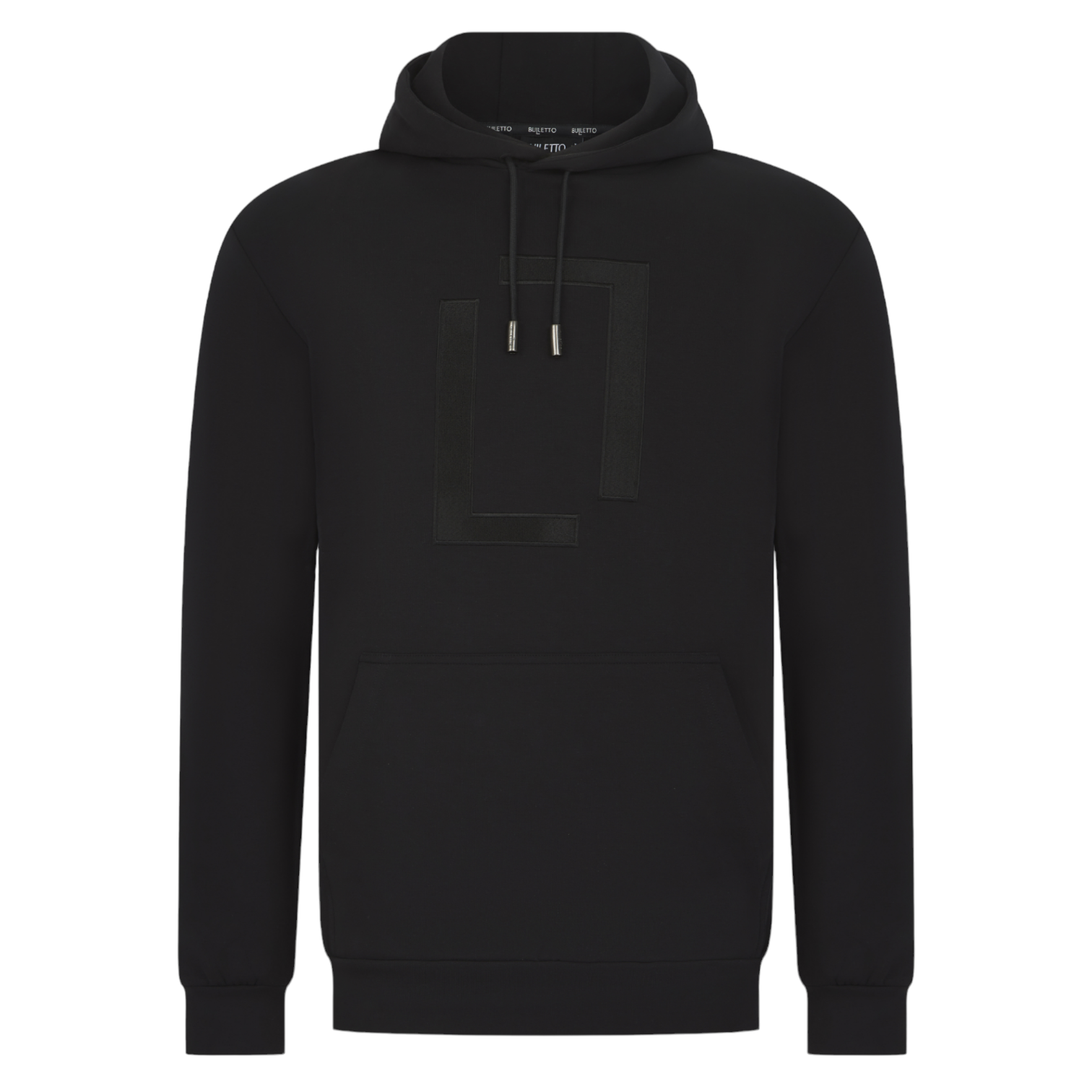 Bulletto Original Embroidered Hoodie - Black / Black