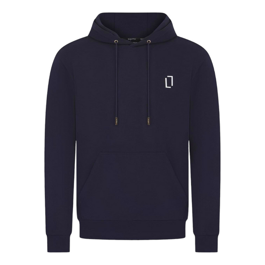 Essential Hoodie - Navy / White