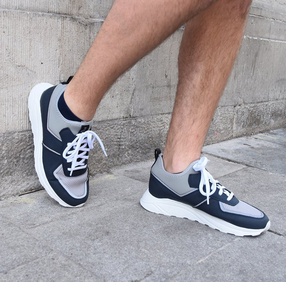 Bulletto Hybrid Runner Navy, Grey & White