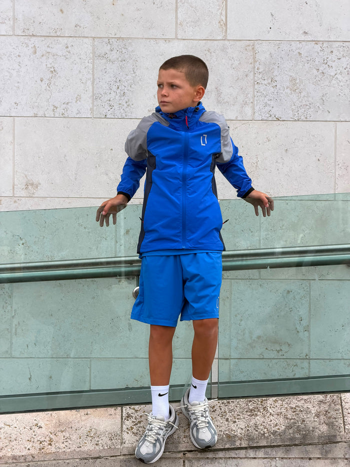 Bulletto Kids Windbreaker - Blue/Grey
